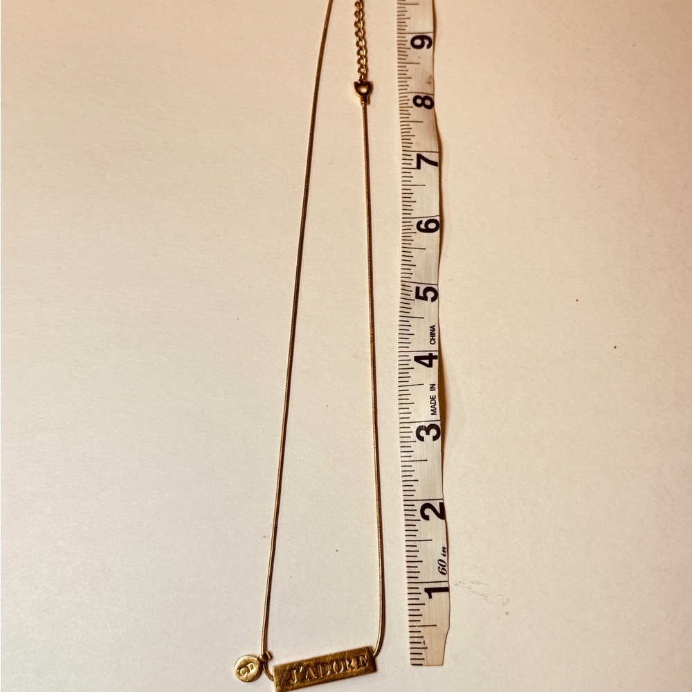 Dior Gold J'ADORE Pendant Necklace - Picture 6 of 15
